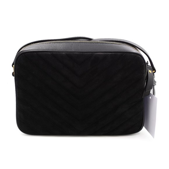 Saint Laurent Lou Matelasse Black Velvet Leather Small Camera Crossbody Bag - Picture 6 of 6